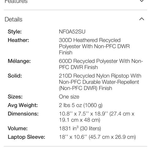 The north face women recon backpack - Picture 4 of 4